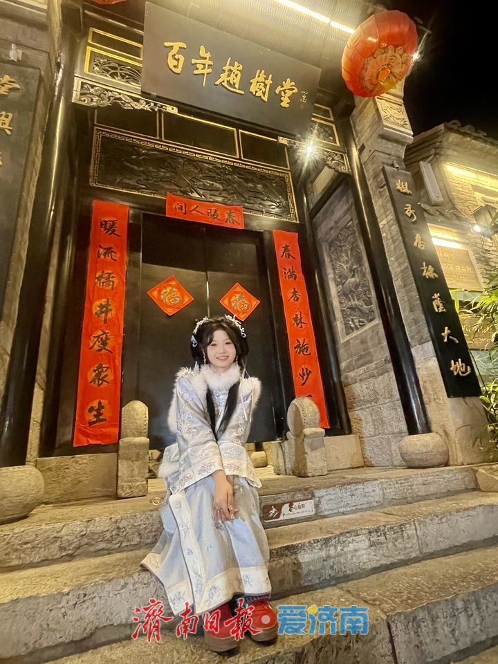 一年四季 泉在济南丨济南百花洲灯火阑珊 老街夜景年味依旧