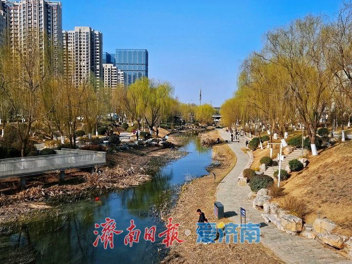 一年四季 泉在济南丨初春绽新颜 腊山河公园春意渐浓