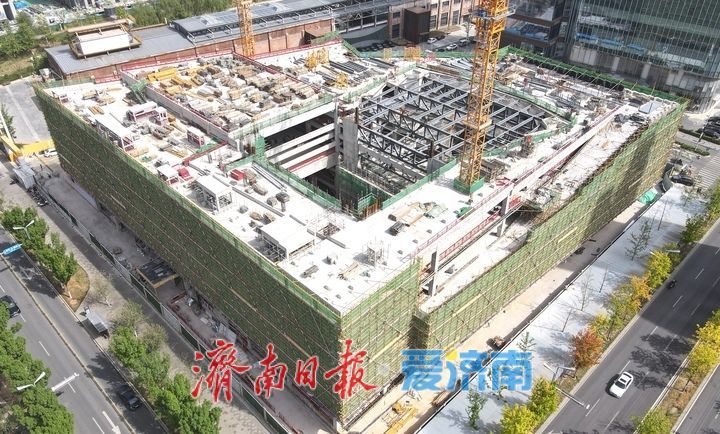 项目强省会｜济南中央商务区艺术剧院主体混凝土结构封顶