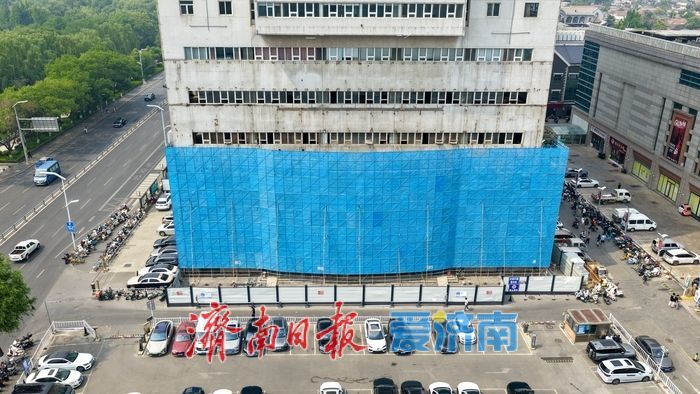 济南三联大厦装修改造稳步推进 银座电器入驻在即