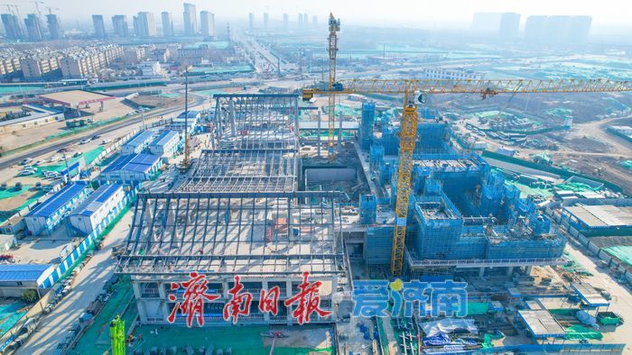 济南鹊华中和苑雏形初现 主体结构完成80%