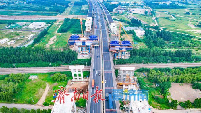 全国首条“6改12”高速公路建设取得关键进展 京台高速济齐段即将跨京沪铁路