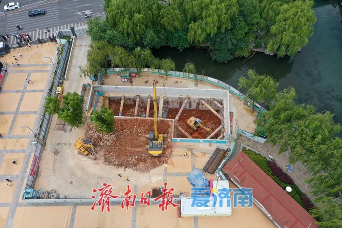 项目强省会｜趵突泉公园直连泉城广场地下通道建设稳步推进