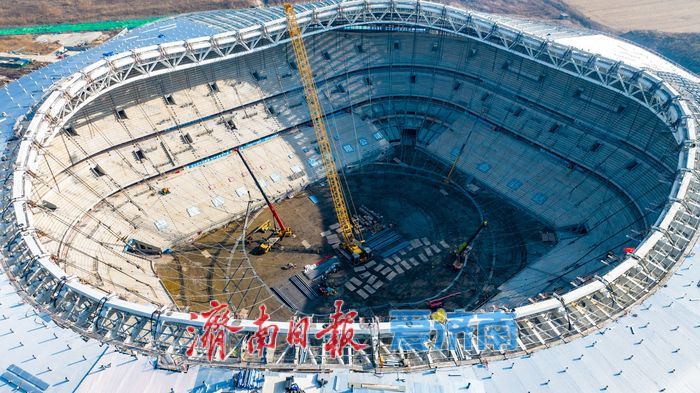 项目强省会｜济南黄河体育中心建设提速 打造齐鲁文体新高地