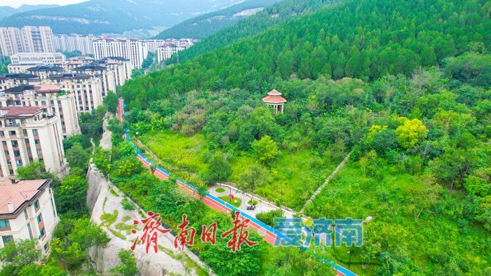 十里步道串联“城市绿肺” 航拍视角解锁济南 “小众秘境”