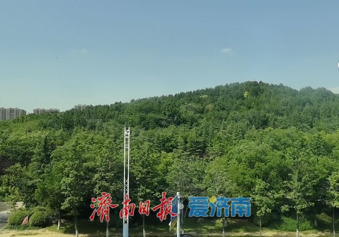 云巴视角下的唐冶山公园别样青翠