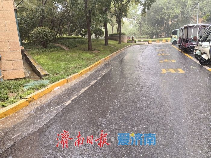 刚刚，济南东部下了一阵急雨