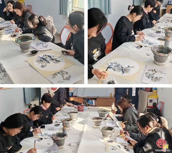 甸北社区“菁英研习社”成人国画班温情开课