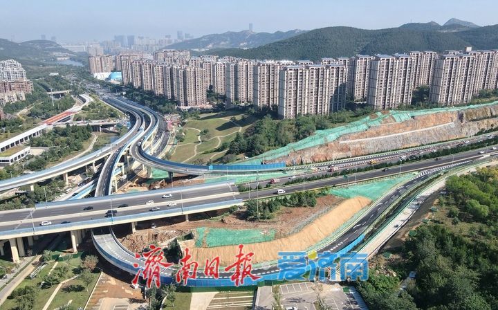 项目强省会｜二环南快速路龙鼎立交新建匝道桥展露新貌