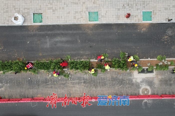 济南经一路西市场段改造进入收尾冲刺