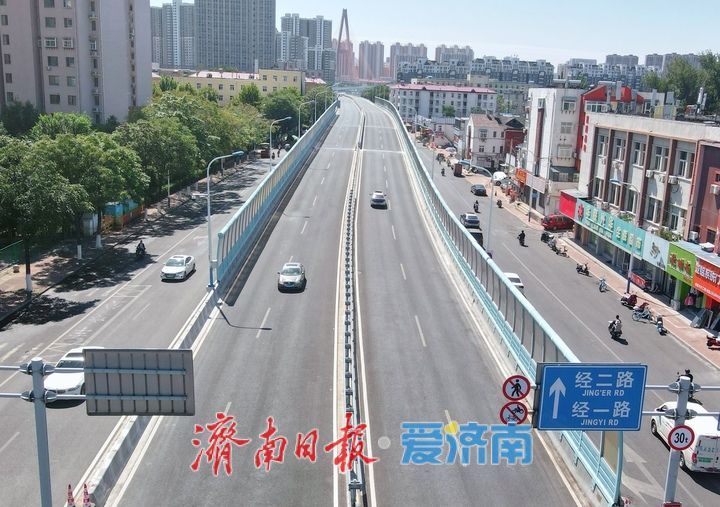 纬六路高架路大修 北引桥放开双向通行