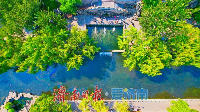 济南护城河水位显著上涨，迎来一年最佳观赏期