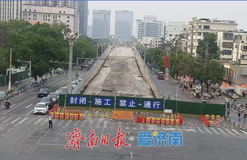 济南交警依托智慧平台实施立体化管控  纬二路跨铁路天桥施工保畅“两不误”