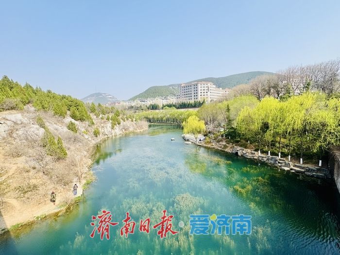 历阳湖春景如画 碧水垂柳醉泉城