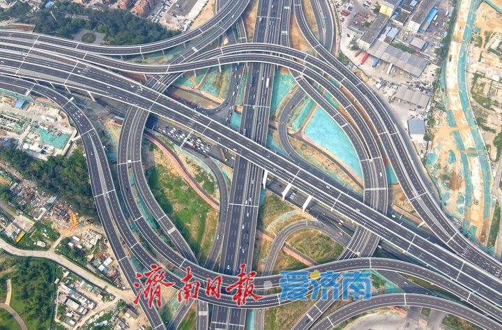 项目强省会｜济南新建零点枢纽互通立交全面恢复通车