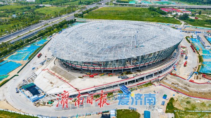 造型彰显黄河意蕴 济南黄河体育中心体育馆加速打造城市文体新地标