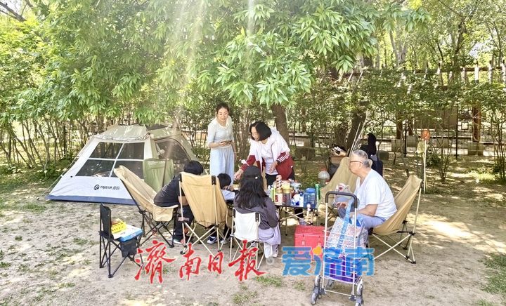 一年四季 泉在济南｜搭帐篷、享野餐，市民乐享五一慢时光