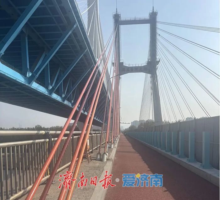 国内首次应用！济南黄河大桥（老桥）斜拉索叠加新buff