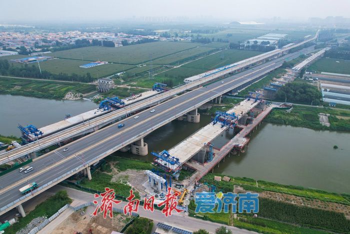 项目强省会｜横跨小清河攻坚提速！凤凰黄河大桥南延工程建设稳步推进