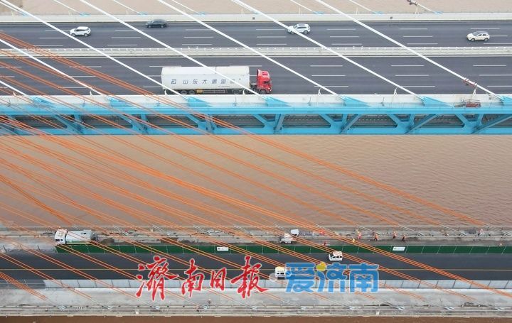 济南黄河大桥老桥斜拉索维修即将启动
