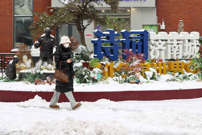 纷扬春雪润泉城 雪打花灯兆丰年
