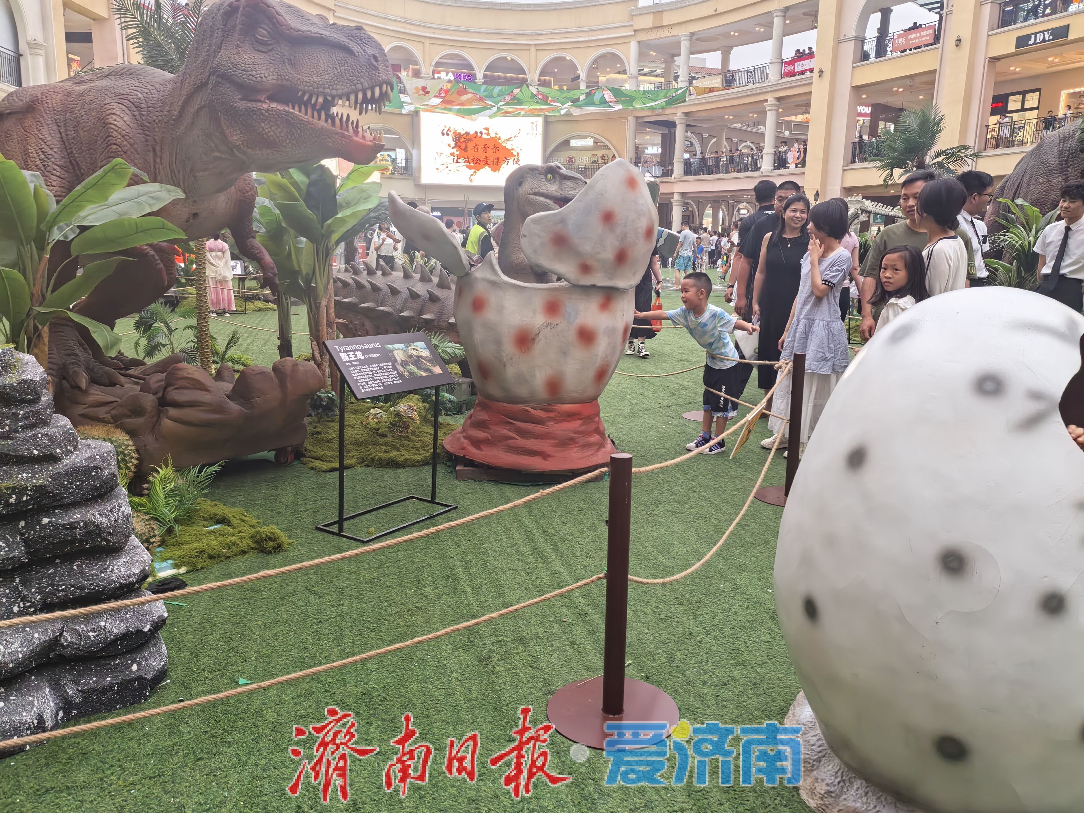 端午遛娃新去处！济南东部商场有处“侏罗纪课堂