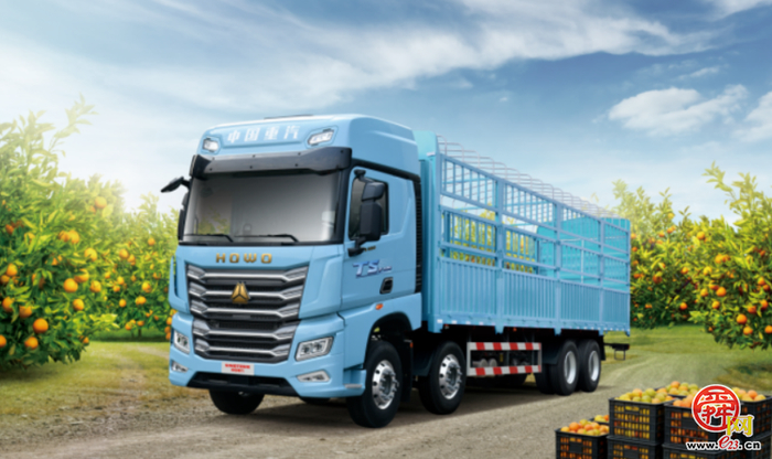 豪沃TS8×4载货车为绿通运输而生