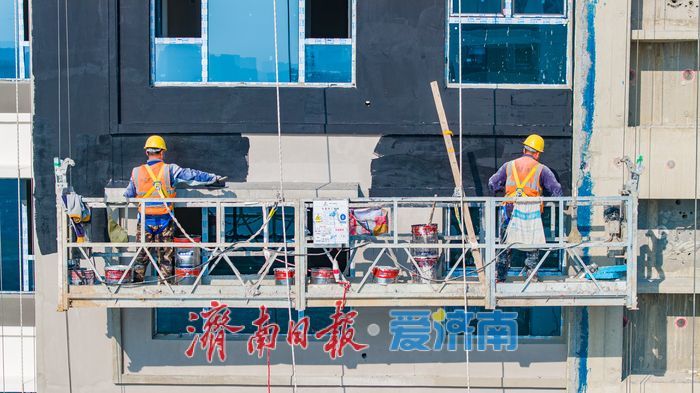 项目强省会｜济南天桥区王炉北辛安置房项目进入收尾阶段，现代简约风貌初现