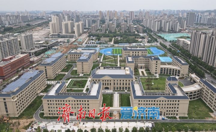 济南盛福片区这座高中本月底前建成