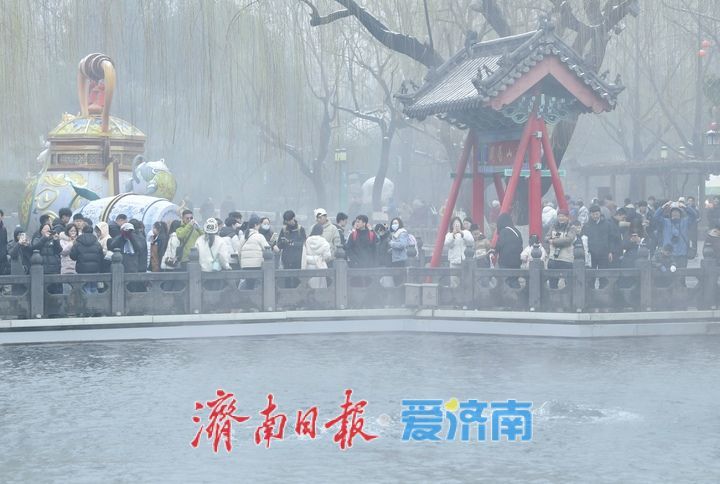 一年四季 泉在济南｜雪润趵突绘仙境，水位创近十年历史同期最高