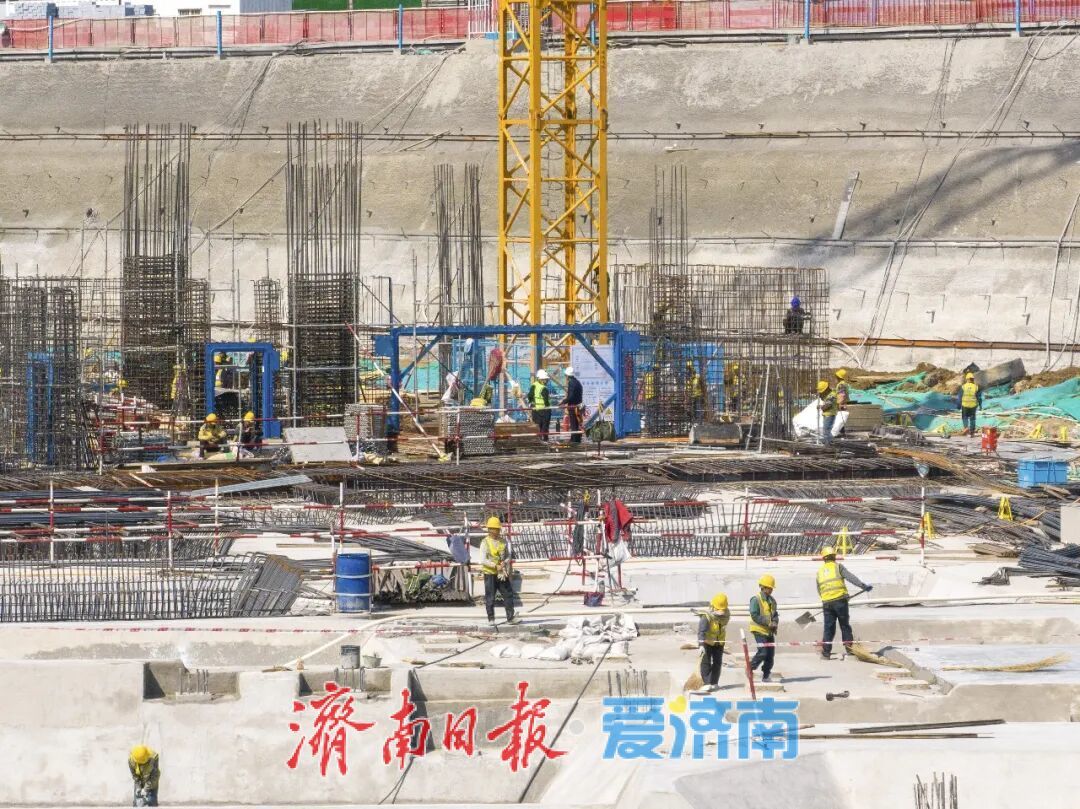 项目强省会｜济南黄河北首座TOD项目开始主体结构施工