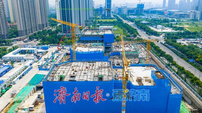深耕片区配套建设 济南西客站中央公园一期工程稳步推进
