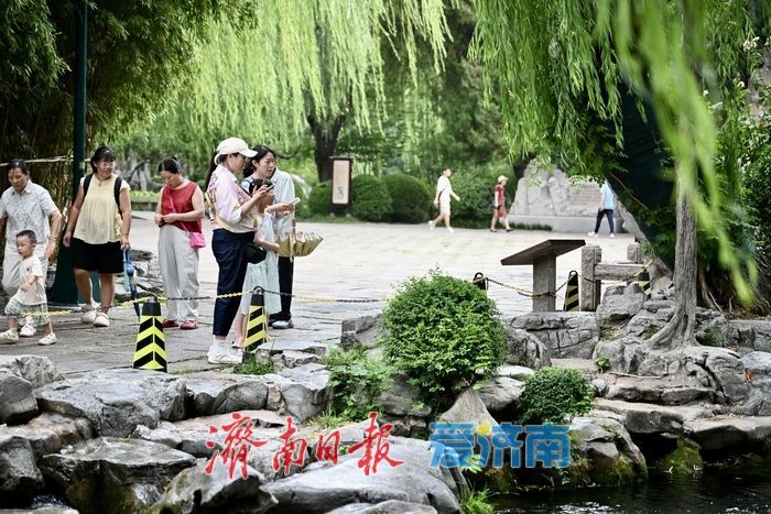 一年四季 泉在济南丨泉水节盛会尽显泉城生态底色，月牙泉稳定喷涌打造赏泉胜地