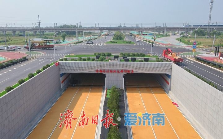 项目强省会｜新建收费站完工，济南济泺路北延黄河隧道展新貌