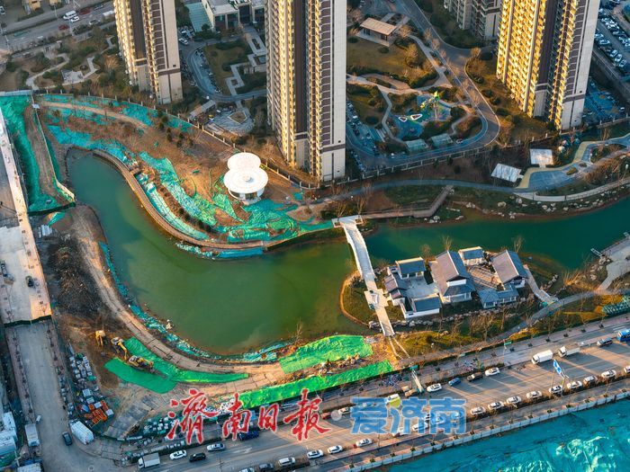 济南中泺河改造工程稳步推进 生态廊道初现雏形