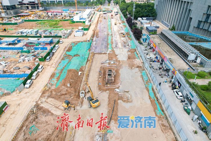 项目强省会｜拓宽改造畅通民生幸福路 济南CBD泺邑路南段改造提速