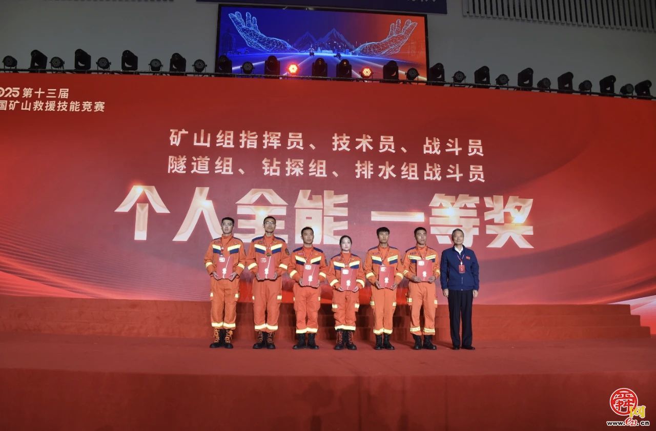 山东特勘队勇夺第十三届全国矿山救援技能竞赛多项冠军