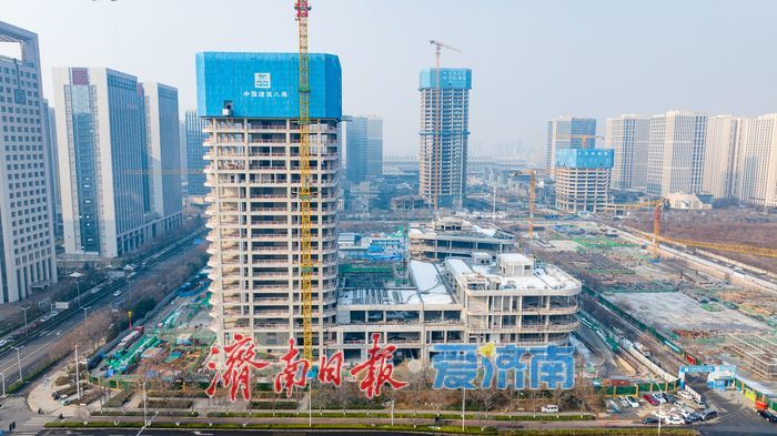 济南西客站片区中轴线再添地标，中轴线B-3构筑城市新引擎