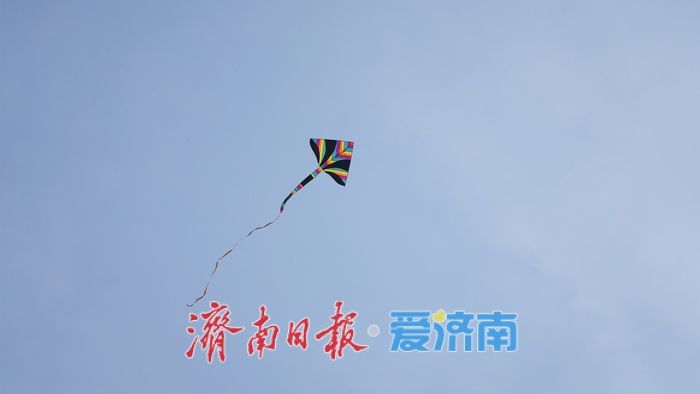 泉城春日的天空，被风筝 “承包” 了