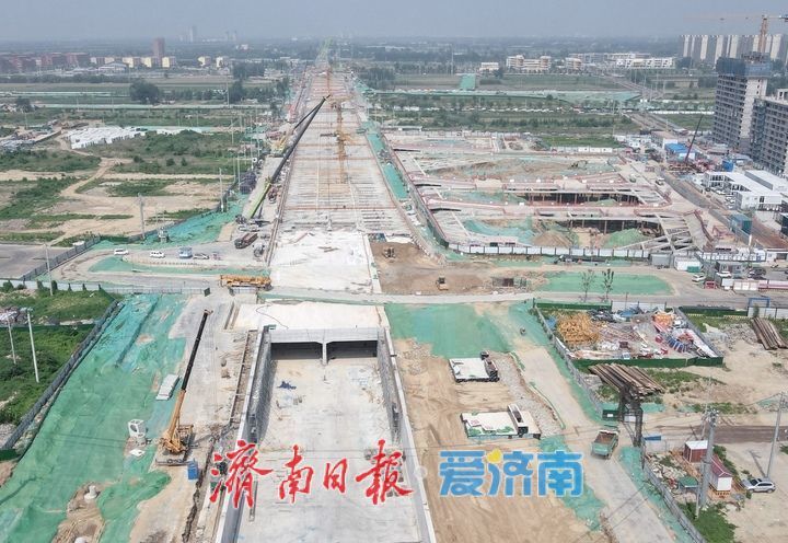 项目强省会｜如火如荼，济南黄河大道二期建设争分夺秒