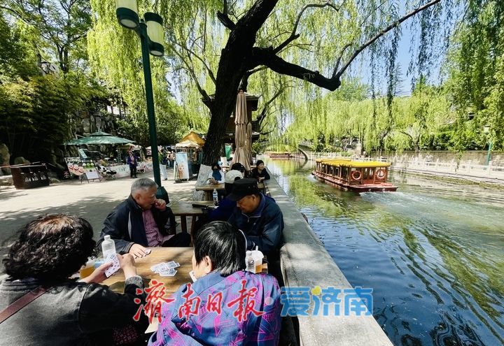 一年四季 泉在济南｜雨后黑虎泉：蓝天映碧水 虎啸愈欢腾