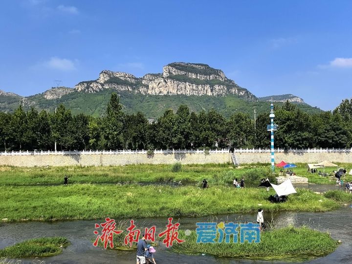 立秋降温体感舒适 济南玉带河成市民周末亲水好去处