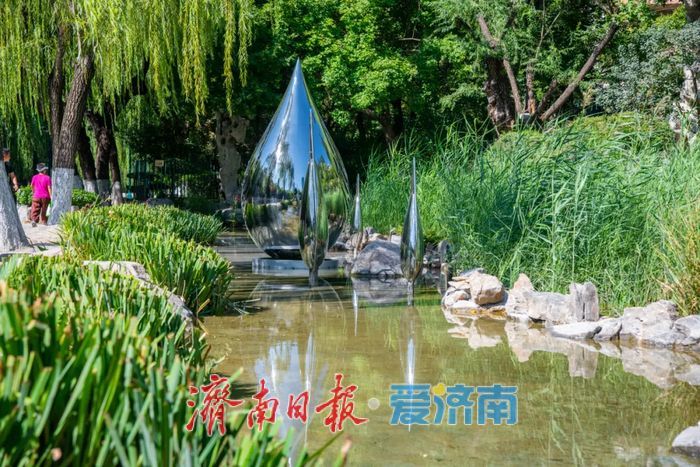 焕新归来！环城公园泉水浴场北侧沙池变身生态浅溪