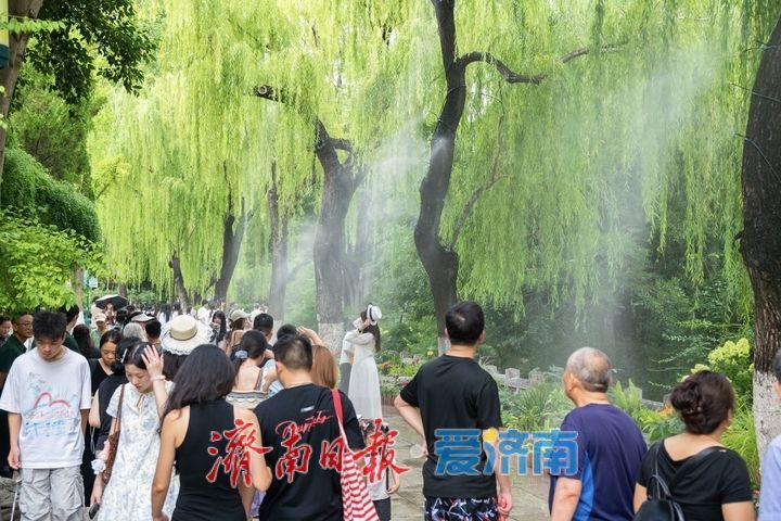 清风携水雾，景致再焕新！趵突泉解锁夏日泉水纳凉新体验