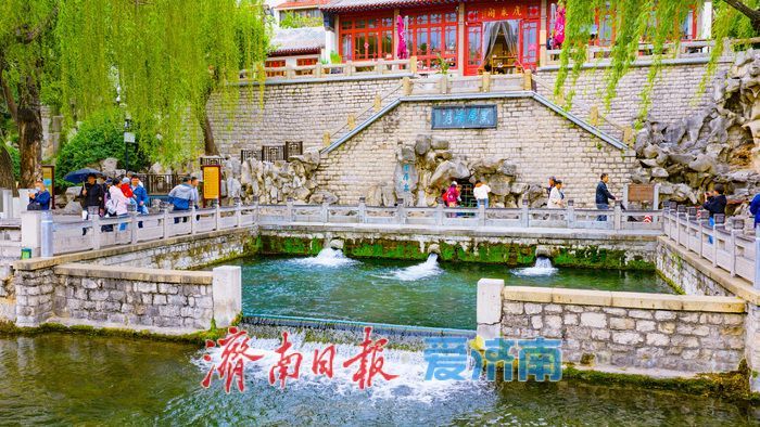 一年四季 泉在济南丨一泉一市一春日！黑虎泉畔水墨韵 花朝荟里烟火情