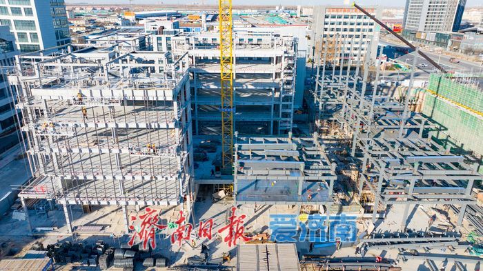 济南时代未来科技城E区建设提速 项目整体已初具规模