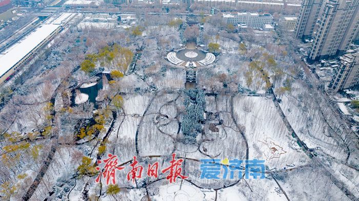 雪落泉城！济南森林公园银装素裹美景如画