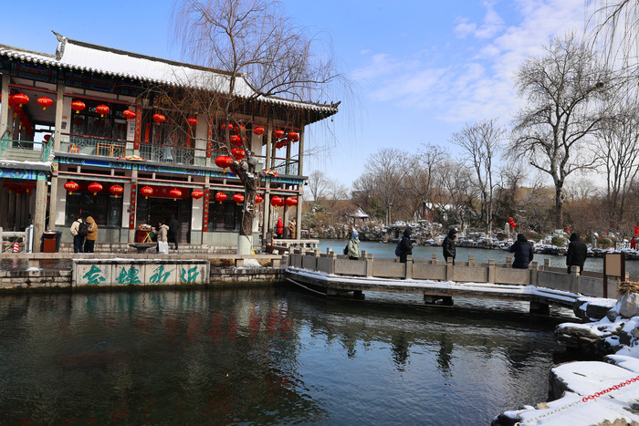 雪后初霁的“济南府”古韵画境，诗意满满！