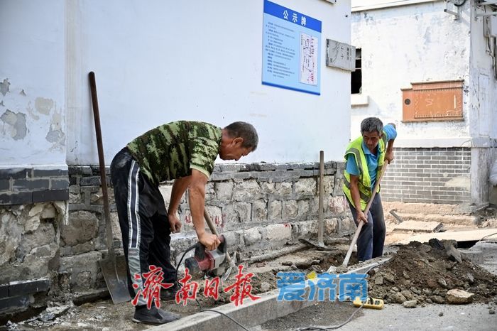 明府城片区更新再提速 鞭指巷道路提升工程有序推进