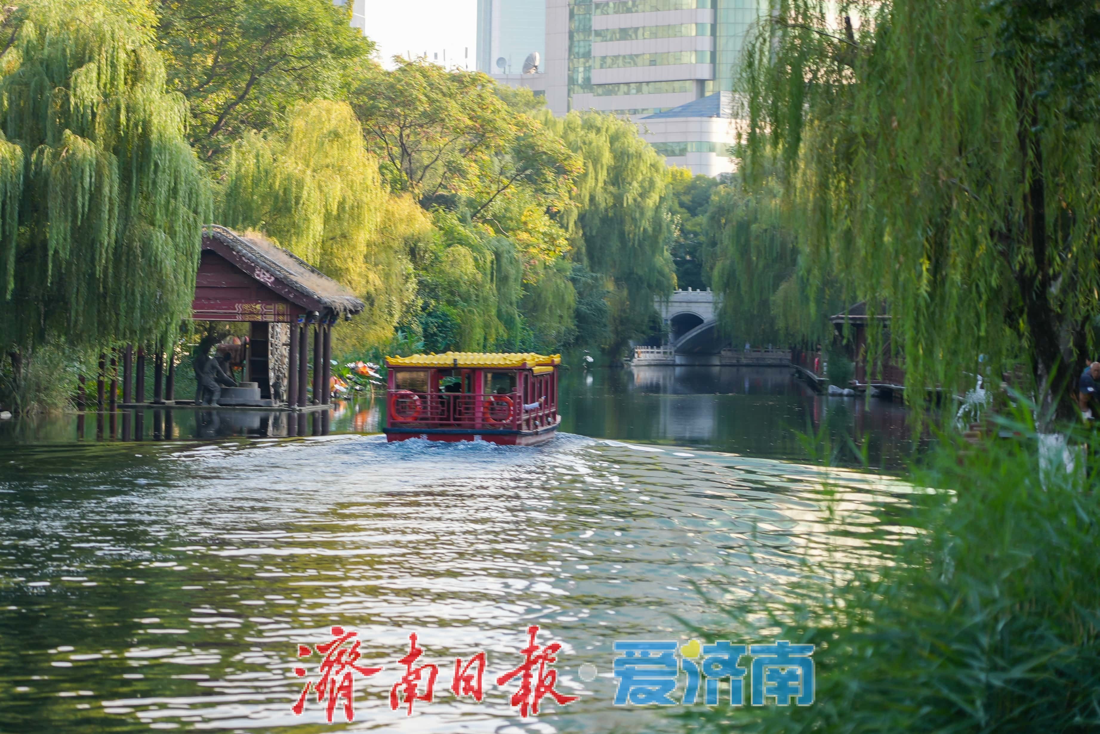 一年四季 泉在济南丨泛舟护城河，饱览泉城秋光